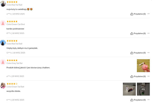 Interaktywna Piłka z ogonem dla psa i kota